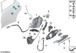 CLOSING SYSTEM, DOOR, REAR