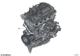 SHORT ENGINE diagram for BMW 5 Series G60 Sedan 520i