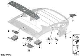 FOLDING TOP MOUNTING PARTS