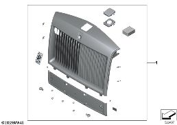 Retrofit, griglia radiatore cromo scuro diagram for BMW Rolls-Royce Phantom RR11 Phantom