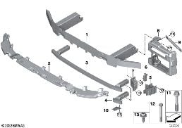Кронштейн Пд diagram for BMW X4 G02 LCI 20dX