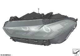 HEADLIGHT diagram for BMW X5 G05 LCI M60iX