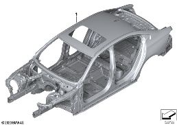 Szkielet karoserii diagram for BMW 5 Series G60 sedan 520i