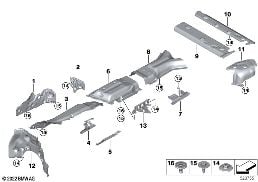 Isolamento termico diagram for BMW X6 G06 LCI 30dX