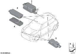 Přijímač dálkové ovládání diagram for BMW MINI F66 JCW