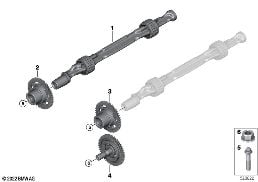 CRANKSHAFT DRIVE MASS COMPENSATOR diagram for BMW X3 G01 LCI 30i