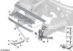 前围 diagram for BMW X5 G05 40iX