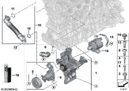 COOLING SYSTEM-COOLANT PUMP diagram for BMW 5 Series G30 LCI 545eX