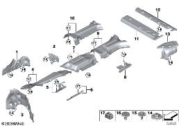 Tepelná izolace diagram for BMW X5 G05 LCI 50eX