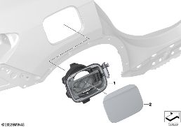 CHARGING SOCKET FLAP REAR diagram for BMW X1 U11 iX1 xDrive30