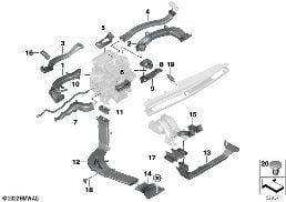 AIR DUCT diagram for BMW 7 Series G70 750eX