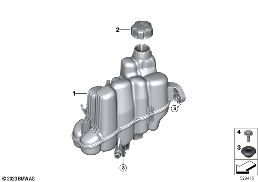 Serbatoio di espansione diagram for BMW X1L U12 X1 20Li