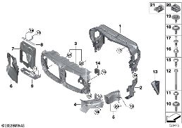 AIR DUCTS diagram for BMW X6 M F96 X6 M