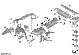 Wärmeisolierung diagram for BMW X7 G07 LCI 40iX
