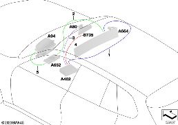 Rep.-Kabel Hauptkabelbaum geschirmt diagram for BMW X6 G06 LCI M60iX