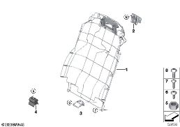Zitting achter zittingframe basisstoel diagram for BMW Rolls-Royce Spectre Coupé RR25 Spectre