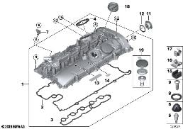 CYLINDER HEAD COVER/MOUNTING PARTS