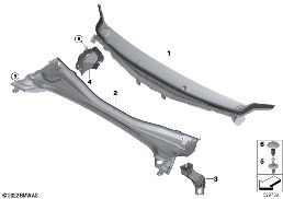 Bekleding paravent buiten diagram for BMW X1 U11 20i