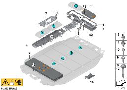 Module hoogvoltage-accueenheid diagram for BMW Rolls-Royce Spectre Coupé RR25 Spectre