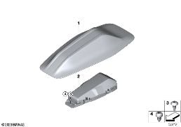 Piezas adicionales antena diagram for BMW X5 G05 LCI 30dX