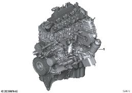 SHORT ENGINE diagram for BMW 5 Series G60 Sedan 520d
