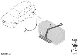 Batterie Anbauteile diagram for BMW X6 G06 LCI M60iX