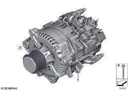 ALTERNATOR diagram for BMW 5 Series G61 Touring 520d