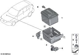 48-V-Batterie diagram for BMW X6 G06 LCI M60iX