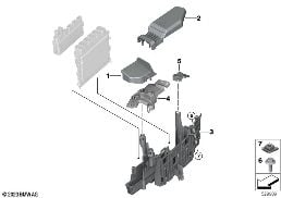 CONTROL UNIT BOX diagram for BMW 5 Series G61 Touring 520d