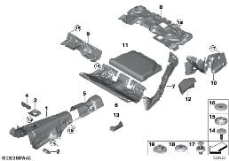 R インシュレーター diagram for BMW 5 Series G60 セダン 520dX
