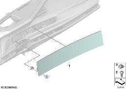 Wyświetlacz wielofunkcyjny diagram for BMW 7 Series G70 740iX