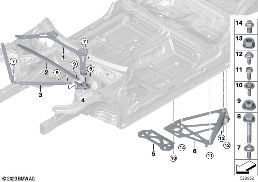 REINFORCEMENT, BODY diagram for BMW 3 Series G80 M3 M3 Competition