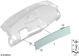 จอแสดงผลแบบมัลติฟังก์ชั่น diagram for BMW X1 U11 18d