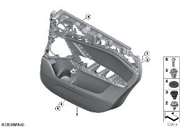 DOOR TRIM, REAR diagram for BMW X1L U12 iX1 xDrive30L