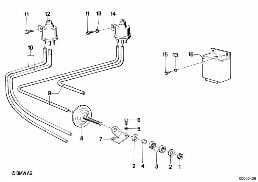 VACUUM CONTROL - ENGINE diagram for BMW 3 Series E21 320