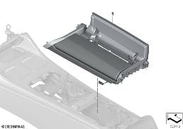 Ind. podłokietnik konsoli środkowej diagram for BMW 7 Series G70 740iX