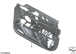 Ind. tapicerka drzwi, przód diagram for BMW 7 Series G70 740iX
