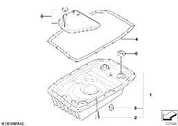 GA6HP26Z OIL PAN diagram for BMW X6 E71 M