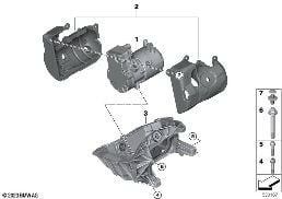 คอมเพรสเซอร์ปรับอากาศแบบปรับด้วยไฟฟ้า diagram for BMW X2 U10 iX2 eDrive20