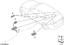Pieza suelta amplific.antena Diversity diagram for BMW X5 G05 LCI 30dX