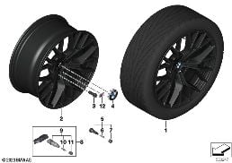 BMW L ALL WH M PERF. Y-SPOKE 911M SZ diagram for BMW 7 Series G70 750eX
