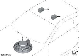 SINGLE PARTS F HANDS-FREE FACILITY diagram for BMW 3 Series G21 Touring 330d