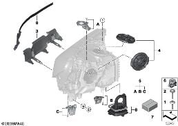 SINGLE COMPONENTS FOR HEADLIGHT