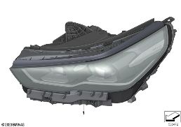 HEADLIGHT diagram for BMW 5 Series G60 Sedan 530e