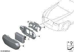 FRONT RADAR SENSOR, LONG RANGE diagram for BMW Rolls-Royce Spectre Coupé RR25 Spectre