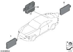 RADAR SENSOR / CONTROL UNIT CLOSE RANGE diagram for BMW Rolls-Royce Spectre Coupé RR25 Spectre