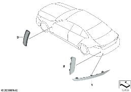 REFLECTOR diagram for BMW 5 Series G60 Sedan 530e