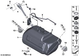 Serbatoio del carburante diagram for BMW Rolls-Royce Phantom RR1 Phantom