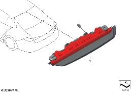 THIRD STOPLAMP diagram for BMW 5 Series G60 Sedan 530e
