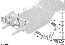 REINFORCEMENT, BODY diagram for BMW X6 M F96 X6 M